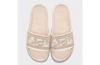 Apl Athletic Propulsion Labs Big Logo Techloom Slide Sandals In Beach/ivory