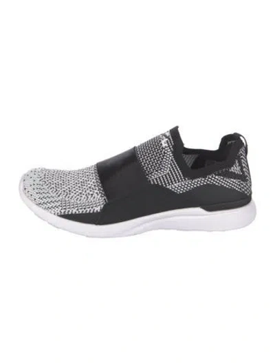 Pre-owned Apl Athletic Propulsion Labs Graphic Print Athletic Sneakers In Black/white
