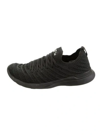 Pre-owned Apl Athletic Propulsion Labs Grosgrain Trim Sneakers In Black
