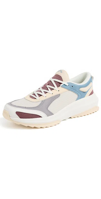Apl Athletic Propulsion Labs Jogger Sneakers Greige/heritage Blue/campus In White