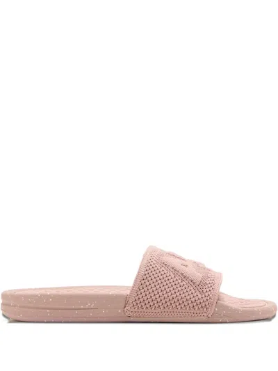 Apl Athletic Propulsion Labs Knitted Logo Slides In Pink