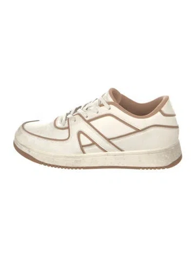 Pre-owned Apl Athletic Propulsion Labs Leather Sneakers In White