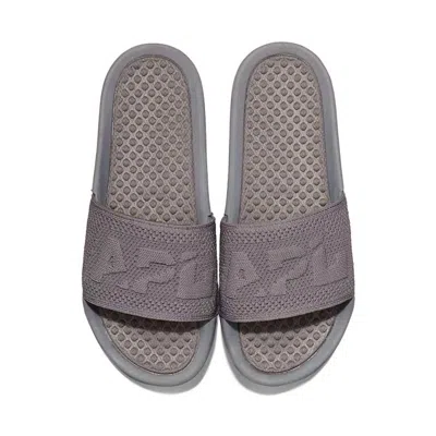 Apl Athletic Propulsion Labs Men's Big Logo Techloom Slide In Asteroid In Gray