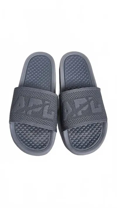 Apl Athletic Propulsion Labs Men's Big Logo Techloom Slide In Cosmic Grey In Multi