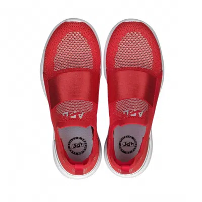 Apl Athletic Propulsion Labs Men's Techloom Bliss Sneaker In Red/metallic Silver/white In Multi