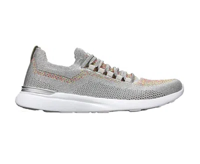 Apl Athletic Propulsion Labs Men's Techloom Breeze Shoes In Metallic Silver/multi/white In Gray