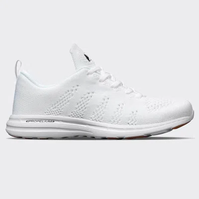 Apl Athletic Propulsion Labs Men's Techloom Pro Sneaker In White/black/gum In Multi