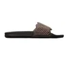 Apl Athletic Propulsion Labs Men's Techloom Zigzag Slides In Chocolate/almond In Black