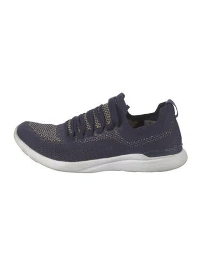 Pre-owned Apl Athletic Propulsion Labs Mesh Patterned Athletic Sneakers In Blue
