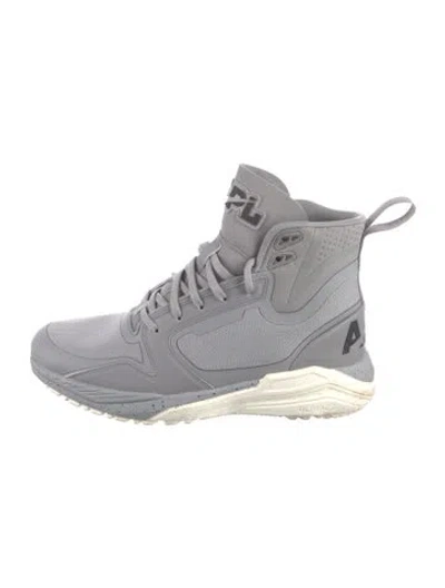 Pre-owned Apl Athletic Propulsion Labs Mesh Patterned Sneakers In Gray