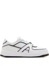 Apl Athletic Propulsion Labs Nostalgia '87 Leather-trimmed Sneakers In White
