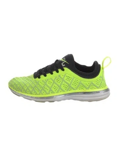 Pre-owned Apl Athletic Propulsion Labs Patterned Athletic Sneakers In Yellow