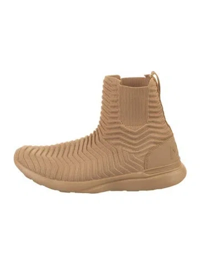 Pre-owned Apl Athletic Propulsion Labs Patterned Sock Sneakers In Neutrals