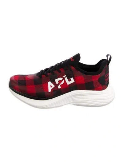 Pre-owned Apl Athletic Propulsion Labs Printed Sneakers W/ Tags In Red