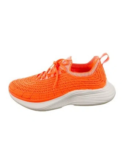 Pre-owned Apl Athletic Propulsion Labs Striped Athletic Sneakers In Orange