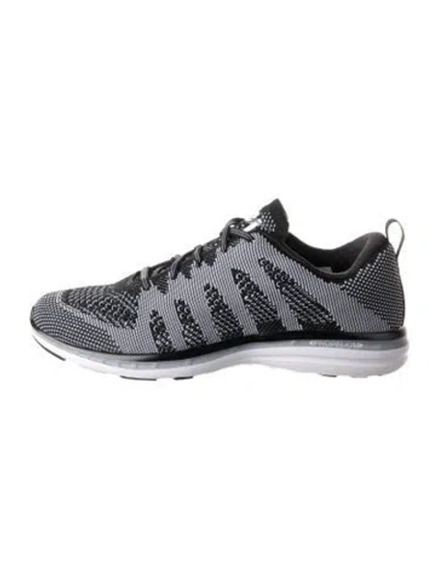 Pre-owned Apl Athletic Propulsion Labs Striped Athletic Sneakers W/ Tags In Silver