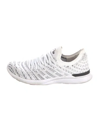 Pre-owned Apl Athletic Propulsion Labs Striped Athletic Sneakers In White