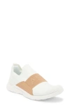 Apl Athletic Propulsion Labs Apl Techloom Bliss Knit Running Shoe In Ivory / Tan