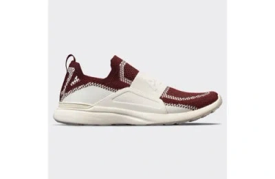 Apl Athletic Propulsion Labs Techloom Bliss Slip-ons In Ivory/burgundy