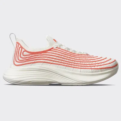 Apl Athletic Propulsion Labs Techloom Zipline Ivory Blood Orange Sneaker In Multi