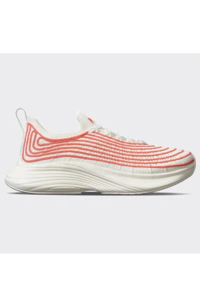 Apl Athletic Propulsion Labs Techloom Zipline Ivory Blood Orange Sneaker In Red