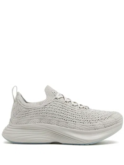 Apl Athletic Propulsion Labs Athletic Propulsion Labs Techloom Zipline Embroidered Knit Sneakers In Gray