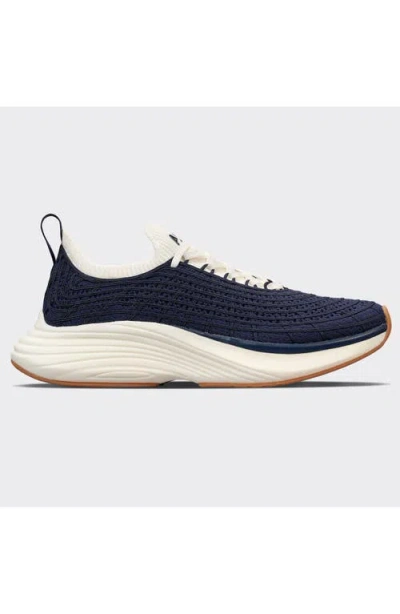 Apl Athletic Propulsion Labs Techloom Zipline Navy Ivory Gum Sneaker In Blue