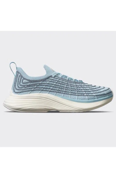 Apl Athletic Propulsion Labs Techloom Zipline Powder Blue Navy Ivory Sneaker In Multi