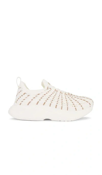 Apl Athletic Propulsion Labs Techloom Zipline Sneaker In Ivory & Sandstone