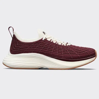 Apl Athletic Propulsion Labs Techloom Zipline Sneakers In Burgundy/ivory/gum