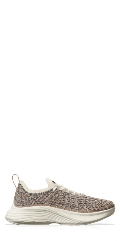 Apl Athletic Propulsion Labs Techloom Zipline Sandstone Chocolate Pristine Sneaker In Brown