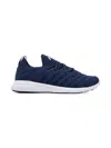 Apl Athletic Propulsion Labs Textured-knit Lace-up Sneakers In Blue