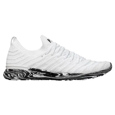 APL ATHLETIC PROPULSION LABS UNISEX TECHLOOM WAVE SNEAKER IN WHITE /BLACK /MARBLE