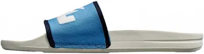 Apl Athletic Propulsion Labs Women's Big Logo Techloom Slide In Ivory Coastal Blue Midnight In Multi
