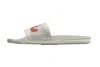 Apl Athletic Propulsion Labs Women's Big Logo Techloom Slide In Ivory/frozen Grey/cedar In White