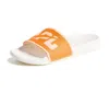 Apl Athletic Propulsion Labs Women's Big Logo Techloom Slide In Ivory/orange/neon Peach In Multi