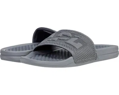 Apl Athletic Propulsion Labs Women's Big Logo Techloom Slide Sandal In Cosmic Grey In Gray