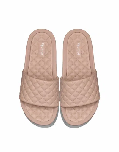 Apl Athletic Propulsion Labs Women's Lusso Slide Sandal In Rose Dust Pink In Latte