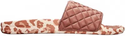Apl Athletic Propulsion Labs Women's Lusso Slide Sandal In Beachwood/leopard In Multi