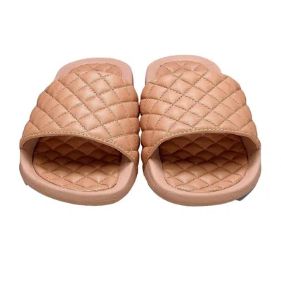 Apl Athletic Propulsion Labs Women's Lusso Slide Sandal In Caramel In Animal Print