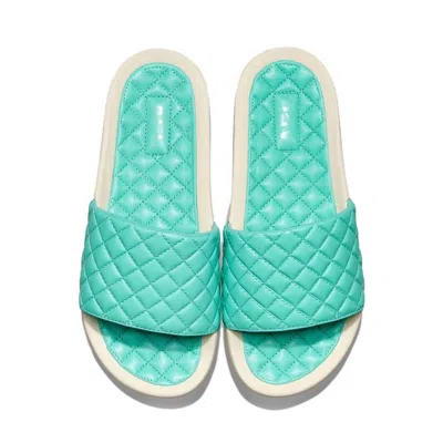Apl Athletic Propulsion Labs Women's Lusso Slide Sandal In Mint/pristine In Blue
