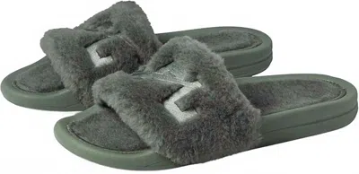 Apl Athletic Propulsion Labs Women's Shearling Slide Sandal In Fatigue In Multi