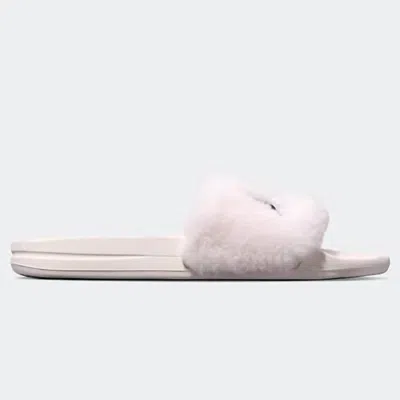 Apl Athletic Propulsion Labs Women's Shearling Slide Sandal In Sea Salt/black In Pink