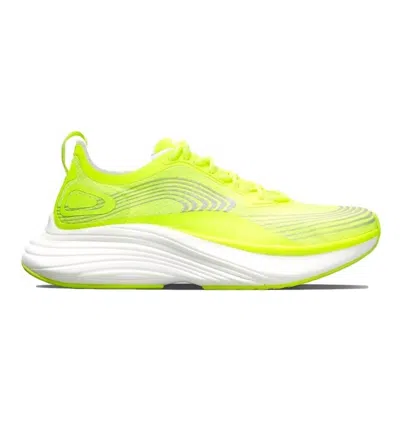Apl Athletic Propulsion Labs Women's Streamline Running Shoes In Energy/metallic Silver/white In Yellow