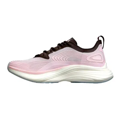 Apl Athletic Propulsion Labs Women's Streamline Shoes In Bleached Pink/chocolate/white In Animal Print