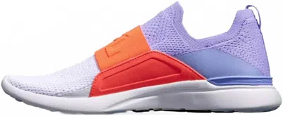Apl Athletic Propulsion Labs Women's Techloom Bliss Shoe In Bellflower/impulse Red/white In Multi