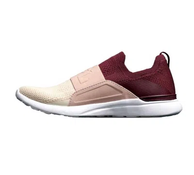 Apl Athletic Propulsion Labs Women's Techloom Bliss Shoe In Burgundy/rose Dust/beach In Multi