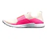 Apl Athletic Propulsion Labs Women's Techloom Bliss Shoe In Creme/fusion Pink/white In Multi
