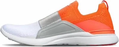 Apl Athletic Propulsion Labs Women's Techloom Bliss Shoe In Impulse Red/silver/white In Orange
