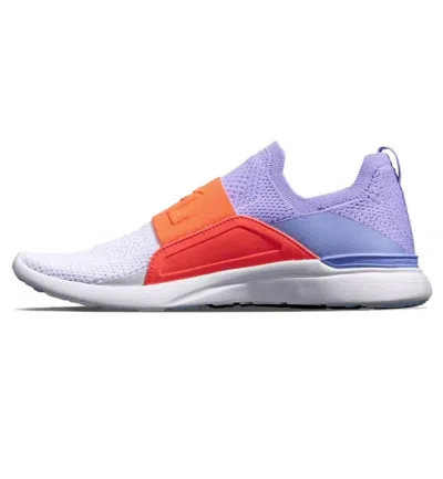 Apl Athletic Propulsion Labs Women's Techloom Bliss Sneaker In Bellflower / Impulse Red / White In Multi